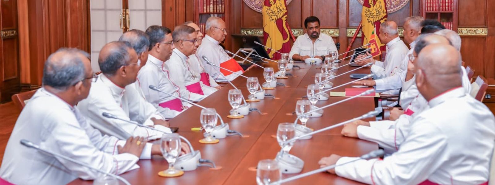 President Meets with Cardinal and Catholic Bishops